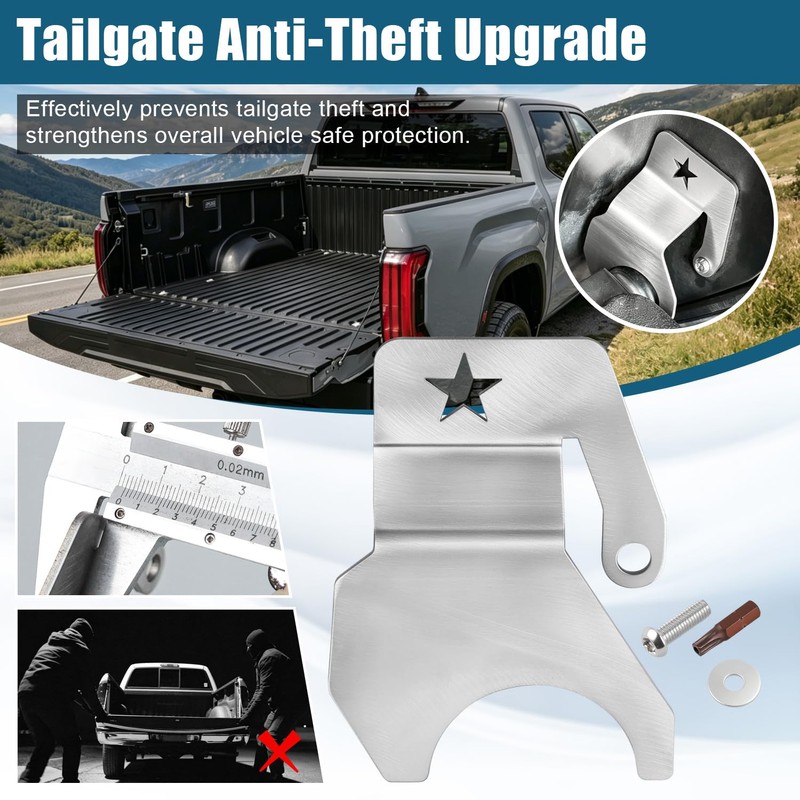 MSIZOY Tailgate Anti-Theft Lock,Truck Bed Tailgate Anti Theft Locks Protector