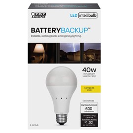 Feit Electric Om60927cabatg2ledi Intellibulb Battery Back Up Led Light Bulb