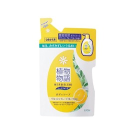 Plant Monogatari Herbal Blend Body Soap, Refreshing Grapefruit Scent, Refill, 14.8 fl oz (420 ml)