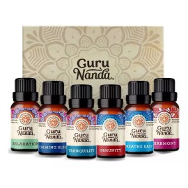 Gurunanda Set De 6 Esencias Terapéuticas Aromaterapia Guru Nanda