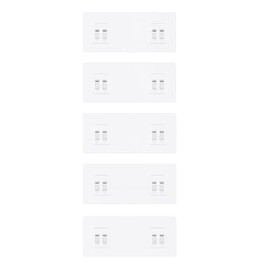 YASONIC 5 Pack Transparent Adhesive Stickers for Corner Shower Caddy