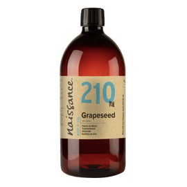 Naissance Grapeseed Oil (No. 210) 900ml - Natural Moisturiser and Conditioner - Ideal for Hair, Skin, Massage, Face, Beard and Aromatherapy