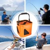 Fishing Bucket - Wider Handle Foldable Fishing Bait Bucket,Multi-Functional Fish