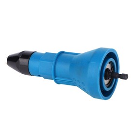 Adaptador de pistola remachadora Adaptador de pistola de tuerca de remache eléctrica Adaptador de pistola remachadora Tuerca de inserción de remachado Kit de herramientas de taladro eléctrico(Azul)