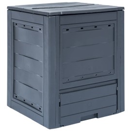 YITHOPI Garden Composter Garden Composter Bin,Outdoor Composter W/Large Capacity & Easy Assembling,Gray 23.6"x23.6"x28.7"(W x D x H) 68.7 gal