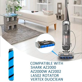 Vacuum Cleaner Roll Brush, Soft Rolling Brush Replacement Brush Roll for Shark AZ2000 AZ2000W AZ2002 LA502 Rotator Vertex DuoClean Vacuum Cleaner Self Cleaning Brush Roll