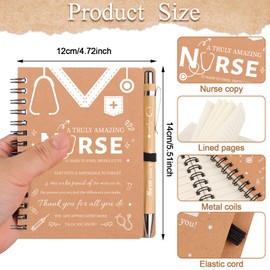 24 PCS Nurse Week Gifts Bulk Nursing Appreciation Thank You Gift 2025 Nurse Week Gifts 12 Inspirational Notebooks 12 Bamboo Ballpoint Pens for Medical Assistants Healthcare Staff Students Coworker