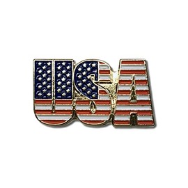 GBJUK Stars & Stripes USA Enamel Pin Lapel Badge with Butterfly Clasp Back