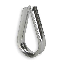 Wire Rope Thimble,1/8 In,Steel,PK25 DAYTON 1DLG1