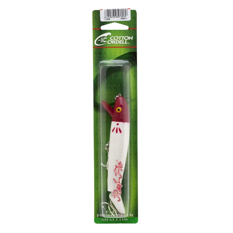 Cotton Cordell CJ928 Jointed Fin, White/Red Head, 5", 5/8 oz