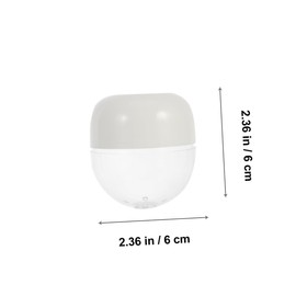 TOVINANNA Portable Beauty Egg Storage Box 3pcs Dustproof Makeup Sponge Case Drying Holder Compact Design