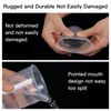5 Pack Plastic Measuring Jugs, Transparent Lab Graduated Beakers, Heat