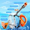 LITTLEJSY Snorkel Mask Full Face Snorkel Equipment with Camera Mount,