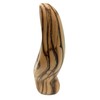 Zuluf Olive Wood Virgin Holding Mary 3.9" - Hand Carved