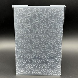 3D Plastic Embossing Folder Template 8-Petal Flower Texture 5x7 Inch for Card Making DIY Scrapbooking Paper Crafting Handmade Crafts Scrapbooking Arts Supplies Scrapbook Decor