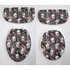 Penny's Needful Things Skulls Webs & Roses Toilet Seat Lid