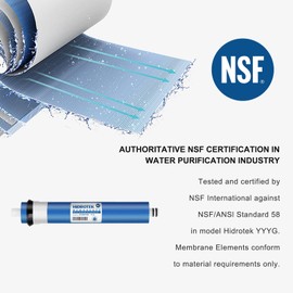 Geekpure Reverse Osmosis RO Membrane 50 GPD -NSF Certificated-Water Filter Replacement -Pack of 4