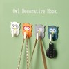 JruiZhp Cute Coat Hooks Mixed Color Self Adhesive Owl Hook,