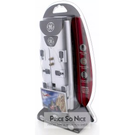 GE 8 Outlet Premium Surge Protector w/ Automatic Shutdown Technology NEW