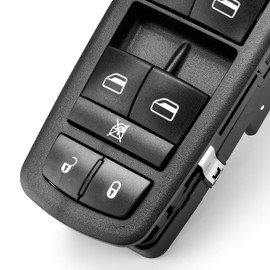 Master Power Window Switch Driver Side for 2013-2016 Dodge Dart 2015-2017 Chrysle 200 2014-2019 Jep Cherokee Door Lock Switch Control Button Assembly Front Left, 68271203AB 68271203AA 56046568AC