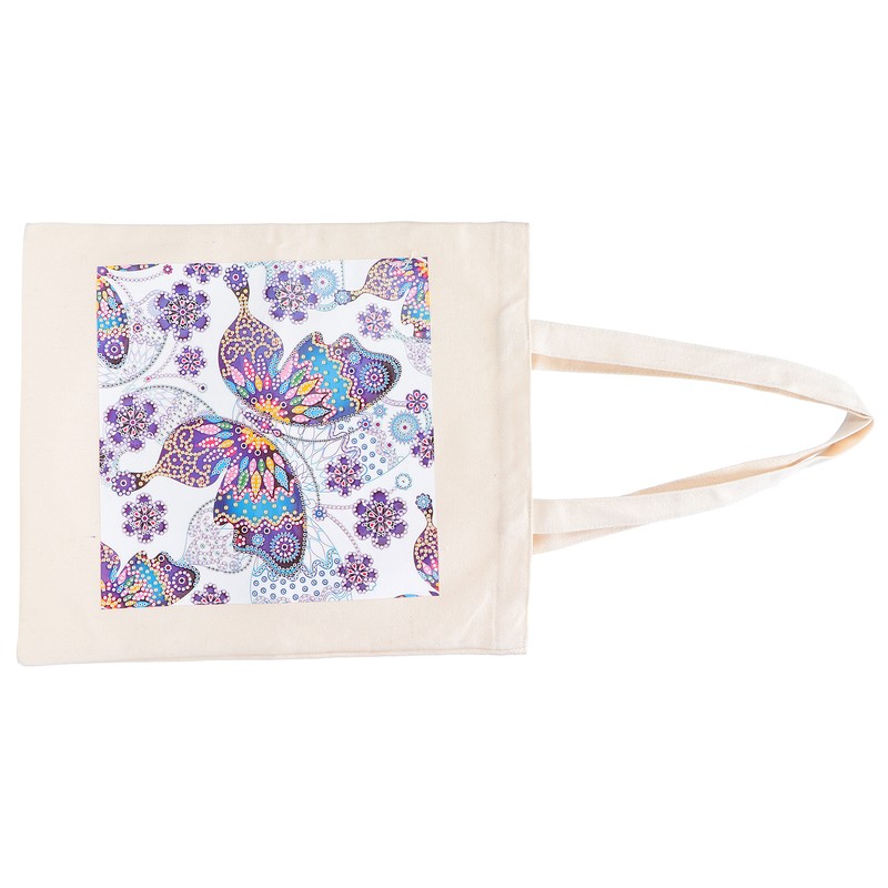 DIY Diamond Painting Shopping Bag Rhinestones Painting Tote Bag with