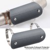 Keenso Universal Stainless Steel Motorcycle Exhaust Pipe Protector Centre Pipe