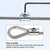 M METERXITY 8-Pack Wire Rope Cable Clamp, 6mm Hole 304