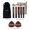 Maange 13 Brochas Maquillaje Profesionalbolsa2 Esponjas Color Estilo 1