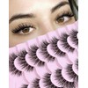 Onlyall Wispy Lashes Natural Flared False Eyelashes Fake Lashes WD-8