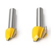 Baorder 2pcs 8 mm Shank Double Round Ball Over Router