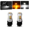 Super Bright 3157 Amber/White Switchback Turn Signal LED Light Bulbs