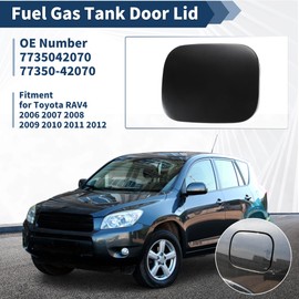 TUCKBOLD Fuel Tank Door Cover for Toyota RAV4 2006 2007 2008 2009 2010 2011 2012 Fuel Filler Door Assembly No.77350-42070 Black