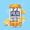 Polar Seltzer Water Orange Vanilla, 12 fl oz cans, 24