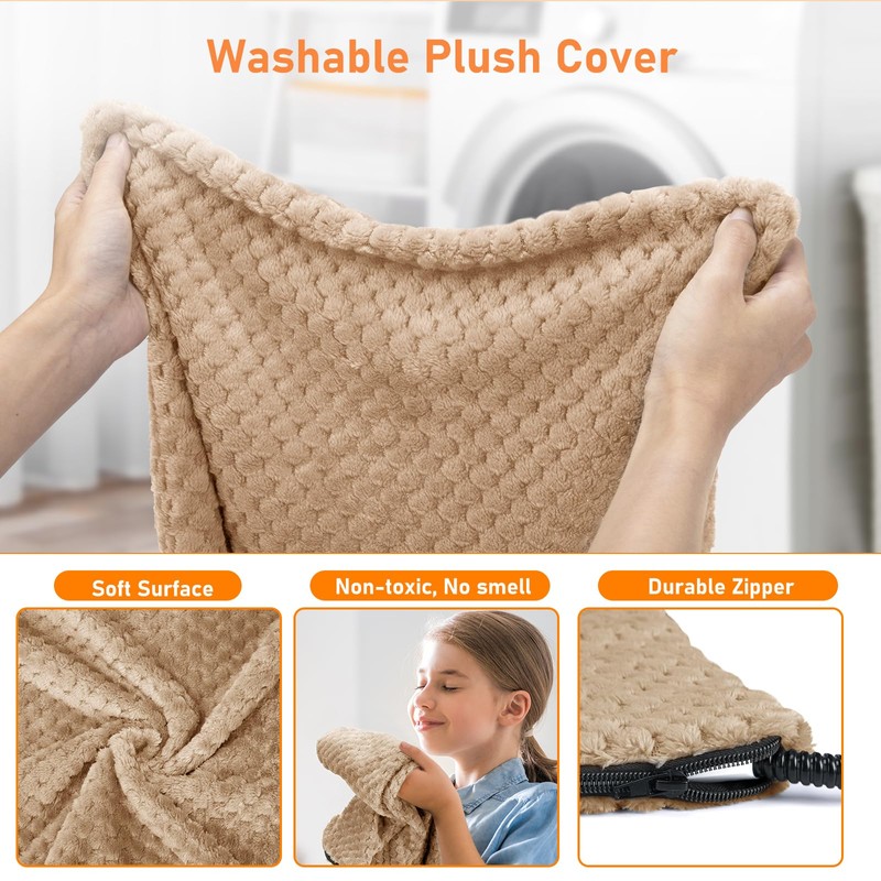 INVENHO Extra Large Pet Heating Pad, Adjustable Temperature Waterproof Dog