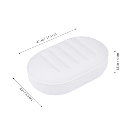 Cabilock 8pcs Travel Soap Case Box Plastic Portable Soap Dish Container with Lid for Outdoor Hiking Traveling Camping White