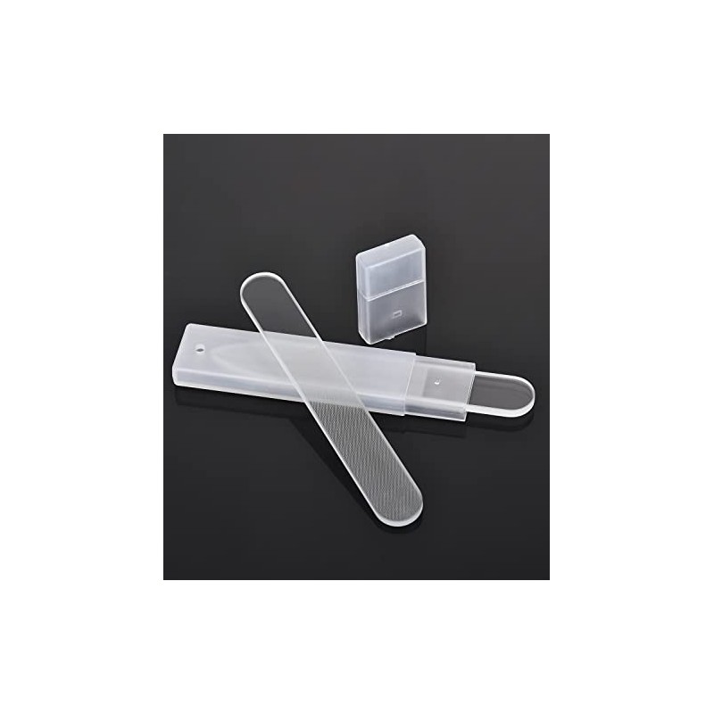 3 Pcs Glass Nail File Set for Natural Nails,Nano Nail
