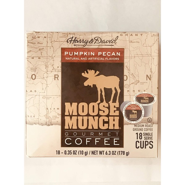 Harry & David Moose Munch Gourmet Coffee 18 Single Serve