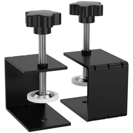 2Pcs Stainless Steel Drawer Fixing Clips Fast Jig Cabinet Tool Stable Woodworking Furniture Right Angle Fixing Clamps Drawer Front Installation Clamps(black)