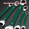 QUEENYARD Fixed Head Ratchet Spanner 10mm Professional Chrome Vanadium Steel