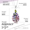Shrieking Violet Real Flower Jewellery Sterling Silver Necklace for Women