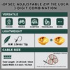 iDFSEC Zip Tie Lock, Adjustable Cable Tie with Stainless Steel