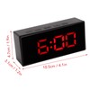 QANYEGN Digital Alarm Clock, Large Mirrored LED Clock, Large Display