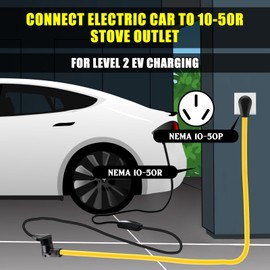 Relaxweex 10ft 10-50 50Amp Extension Cord Compatible with NEMA 10-50 Male Plug to 10-50 Female Receptacle, 50 A 3 Prong Electric Range Oven Stove Extension Power Cord, STW 8 AWG/3C Gauge, 250V, 12500W
