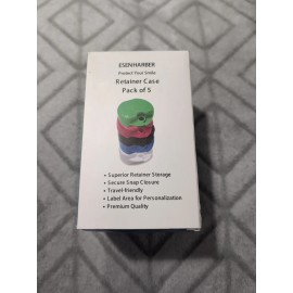 ESENHARBER  Retainer Case Pack Of 5 Assorted Colors