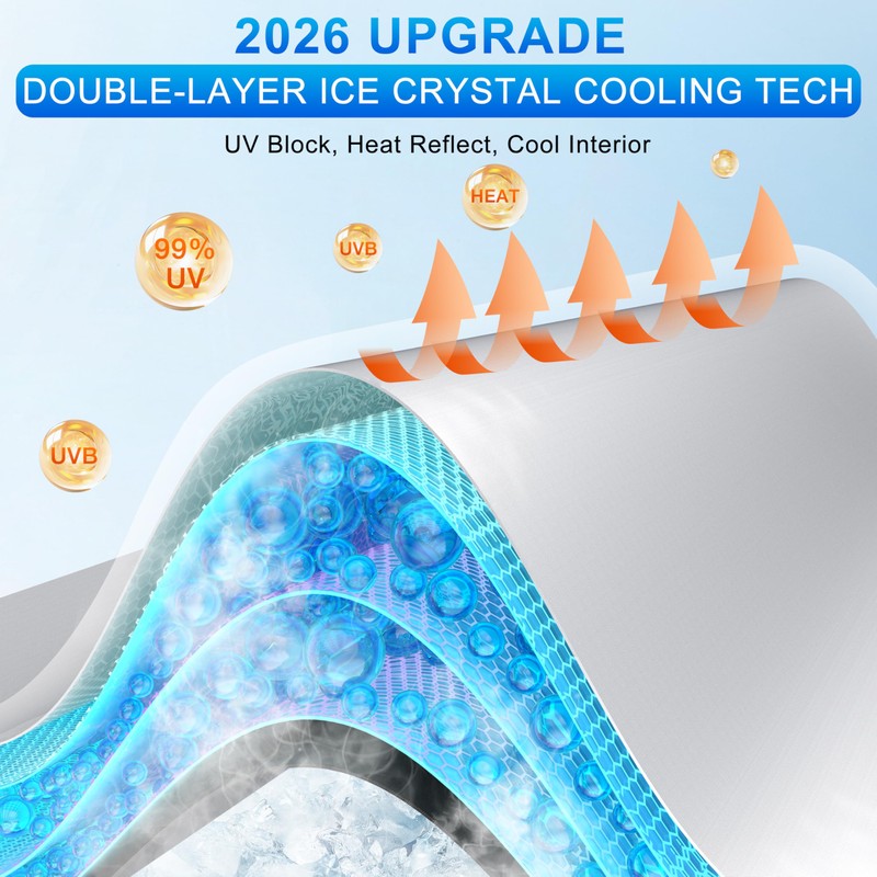 INSAUTO Foldable Windshield Sun Shade for Honda Odyssey 2018-2026, Heat