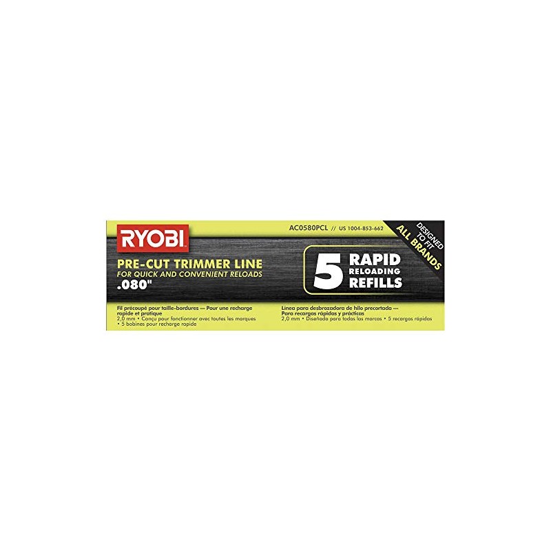 RYOBI 0.080 in. x 16 ft. Pre-Cut Spiral Line (5-Pack)