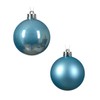 24 blue christmas baubles - sugar blue baubles christmas decorations