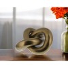 Homeroots 5" Brass Gold Metal Knot Sculpture