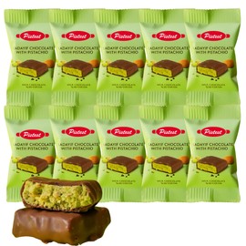 10 Count of Mini Dubai Chocolate Kunafa Pistachio Bar | Pistachio Chocolate Bars with Shredded Phyllo Dough | Fresh Daily Production 4.4 oz (125g)