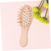 Gatuida Natural Beech Wooden Paddle Hair Brush Ergonomic Scalp Massage